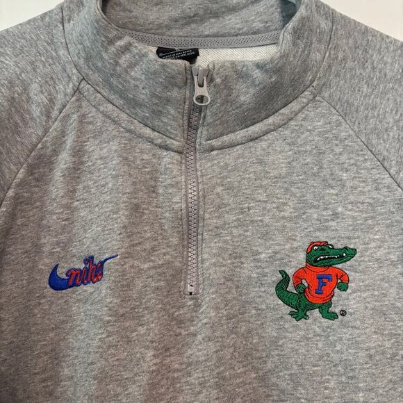 University of Florida Gators Nike Men’s Quarter Zip Gray XL - Picture 2 of 5